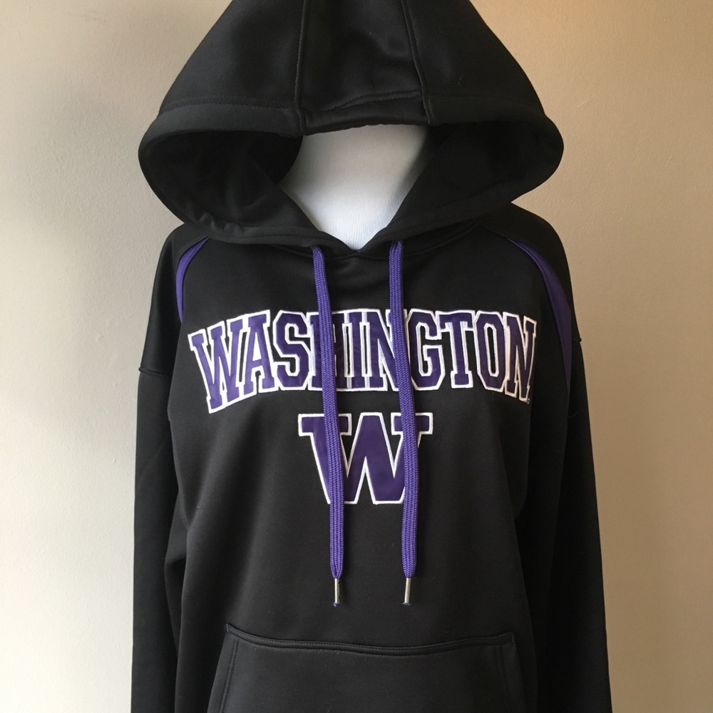 Women’s Black Hoodie - University of Washington